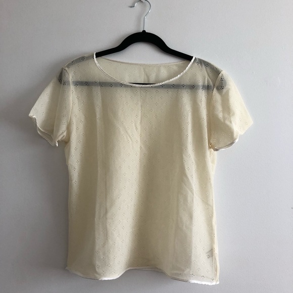 AMERICAN APPAREL Lace Top - Picture 1 of 2